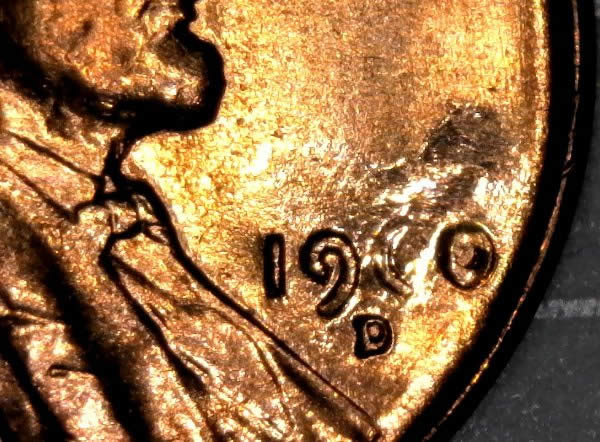 1960-D-Lincoln-Memorial-Cents-Struck-Through-Grease-From-OBW-BU-Ebay-Roll